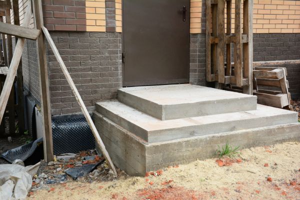 Cement Steps Construction in Bowling Green